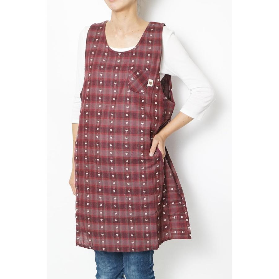 ひめか 「爆買」エプロン ロング Rose Peco ネコ柄 キッチン