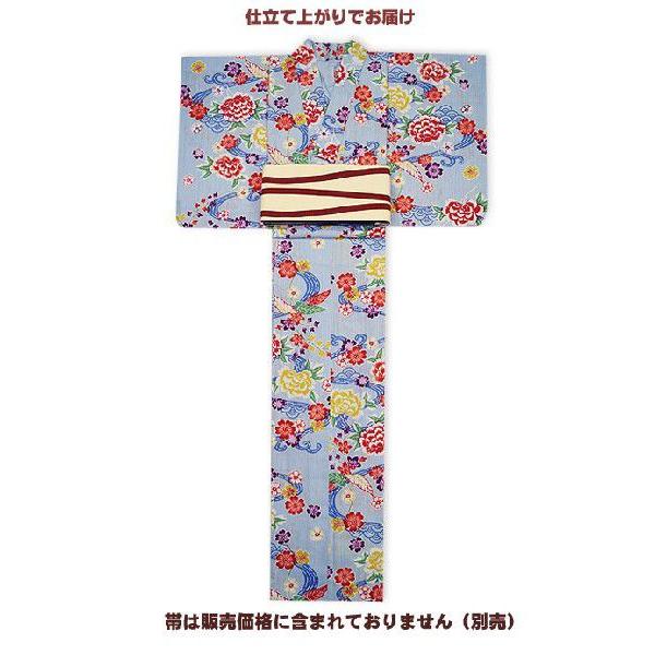 浴衣 レディース 源氏物語-紅型調浴衣　仕立て上がり　 久-2 限定1着