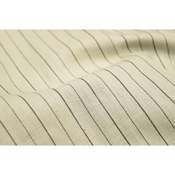 ひめか 作務衣 メンズ 樹亜羅 一杢 綿麻生成りストライプ 颯はやて-10