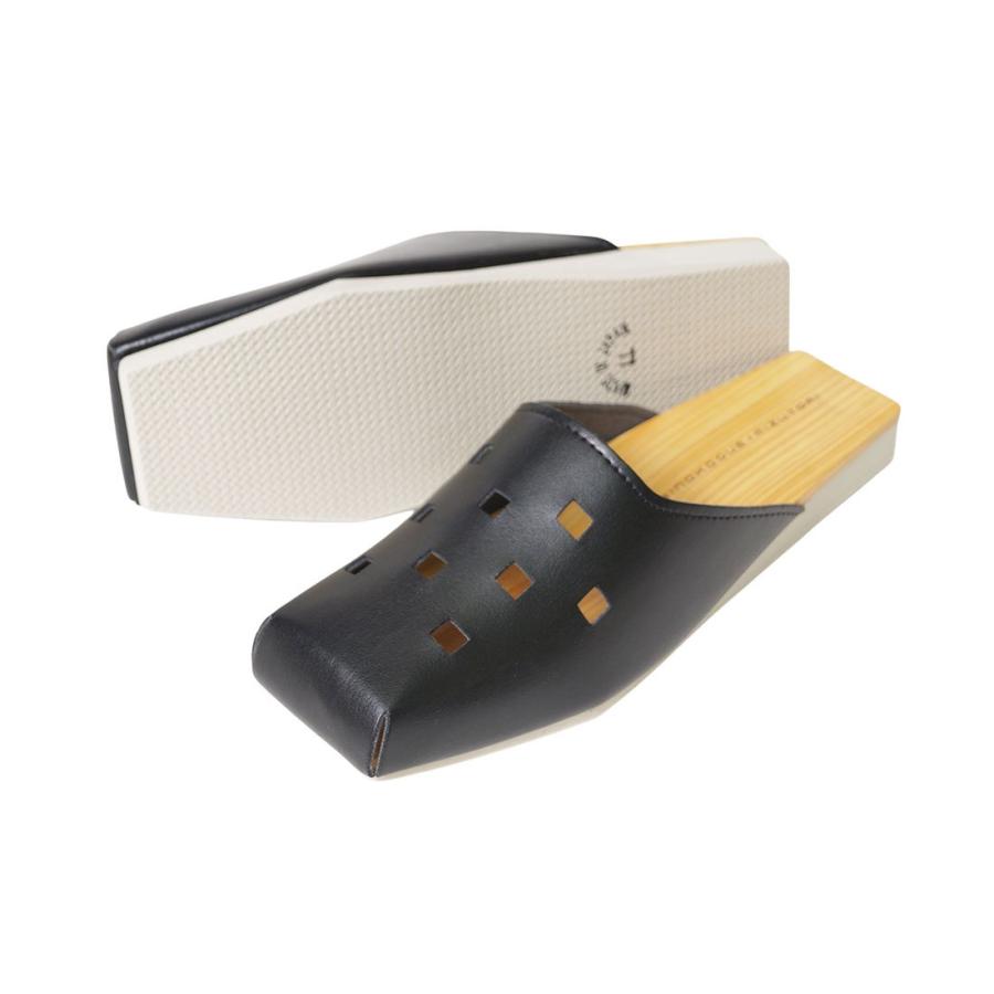 ひめか 下駄 メンズ みずとり ひのきのはきもの 皮革 手作り