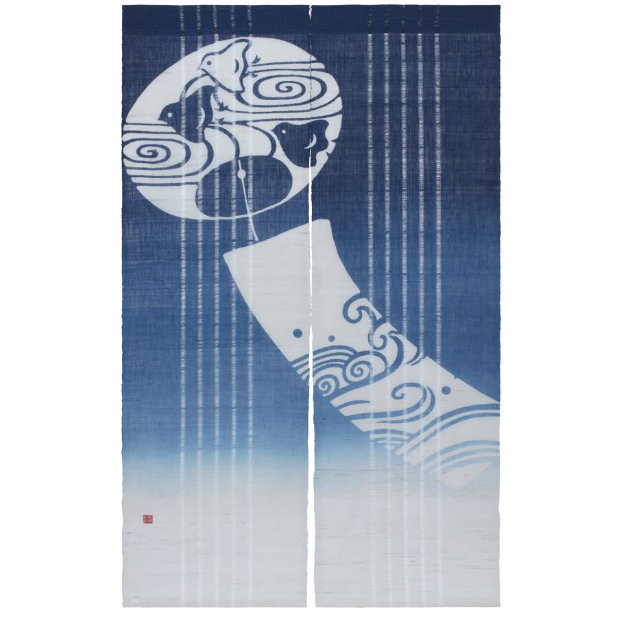 麻100% 暖簾 和洋風 染分 麻100% 暖簾 和洋風 染分