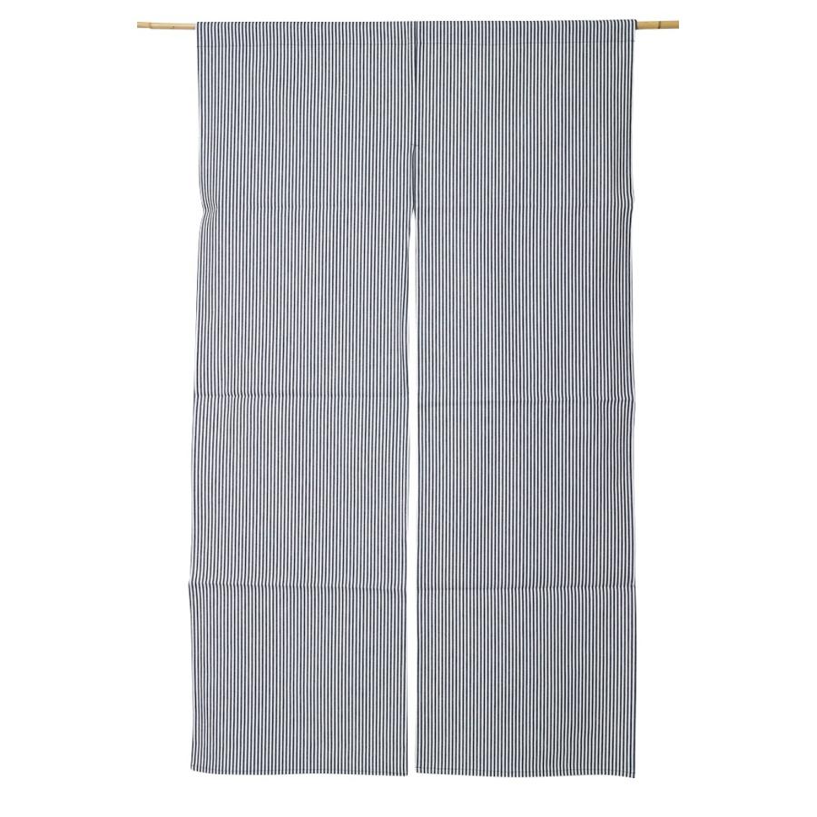 のれん ロング 暖簾 岡山 児島デニム　9オンスヒッコリー黒縞ｎ-781　日本製