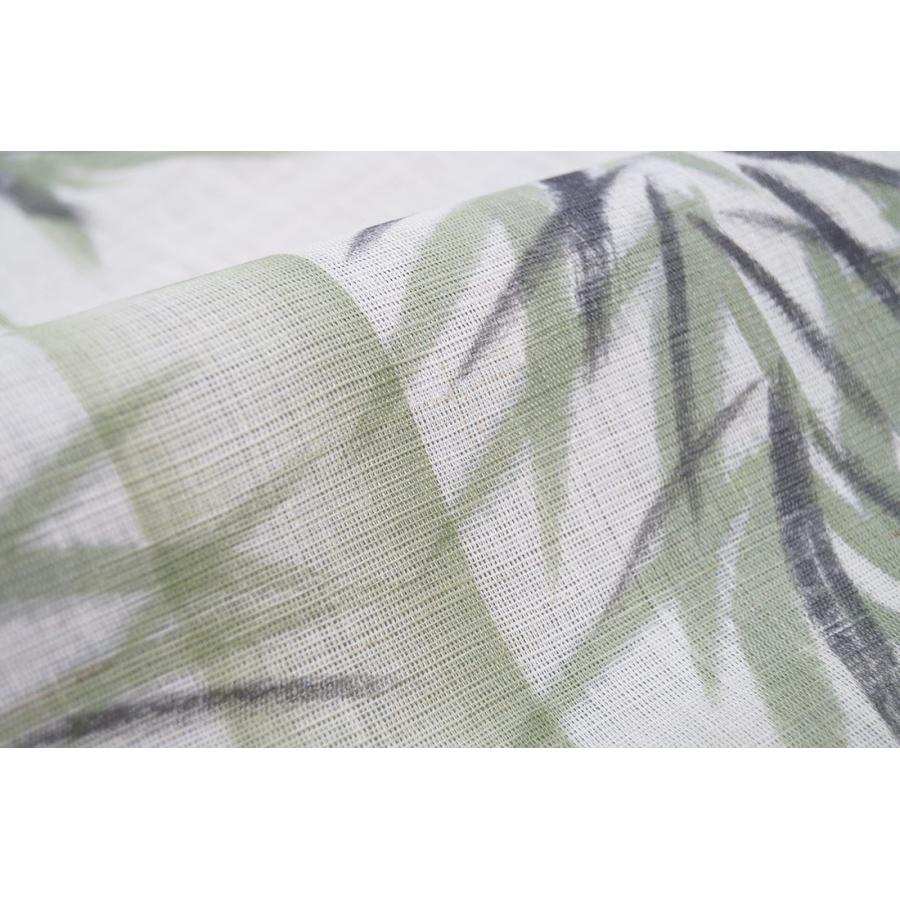 麻のれん　夏暖簾　手染め　涼感　　間仕切り　麻100％　　麻暖簾 暖簾 のれん 麻100％ 洛柿庵手描きのれん ミモザ n-310 のれん