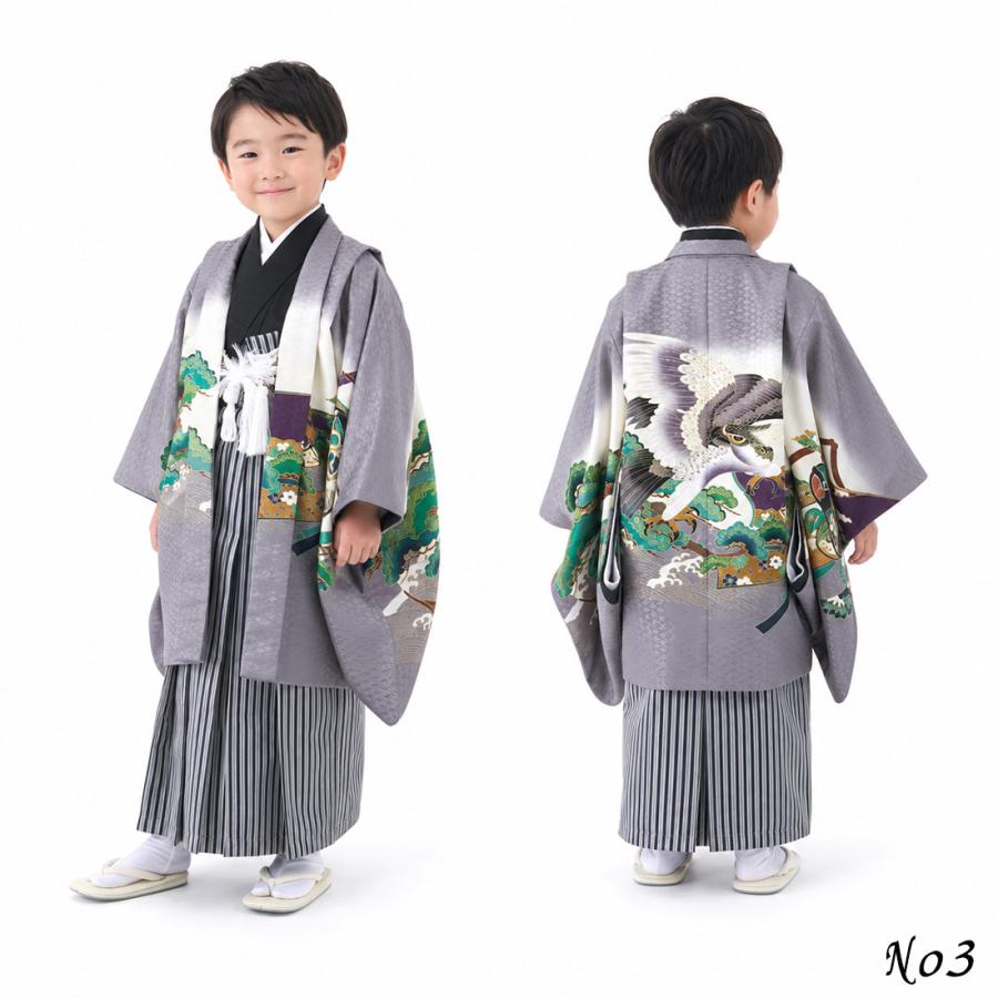 七五三 着物 男の子 5歳 袴 PO-112 購入 販売 鷹兜松 鷹 兜 男児 753