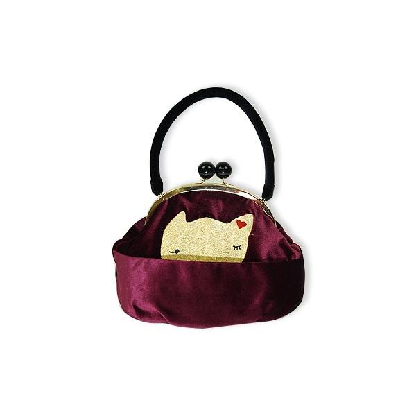 ひめか がま口バッグ ツモリチサト ベロア-tsumori chisato 和洋兼用
