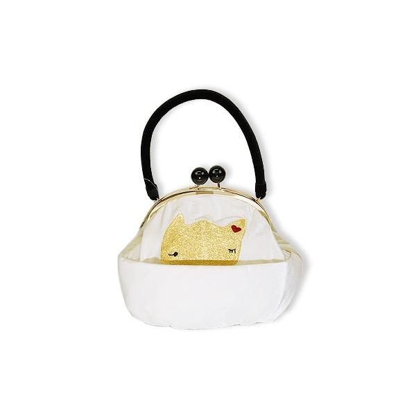 ひめか がま口バッグ ツモリチサト ベロア-tsumori chisato 和洋兼用