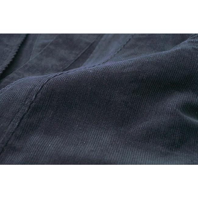 ひめか 樹亜羅-一杢 作務衣 さむえ -コーデュロイ3点セット ネイビー