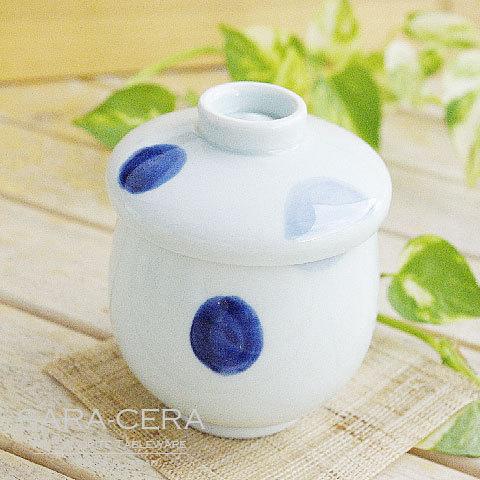 石丸陶芸 生活応援価格！波佐見焼 二色水玉 茶碗蒸し碗 スープポット 