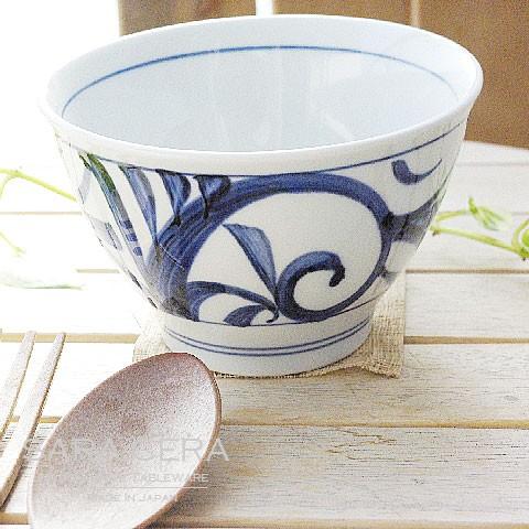 生活応援価格！和食器 波佐見焼 有田焼 砥部唐草 どんぶり 反丼 LL (お