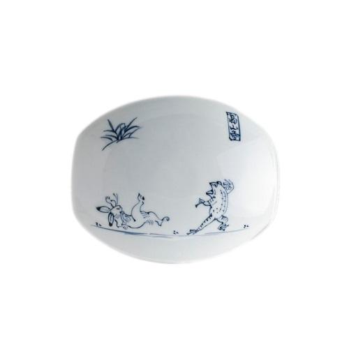 鳥獣戯画モチーフ 6寸八角小鉢 鳥獣戯画丸千代口(和食器,鉢もの,