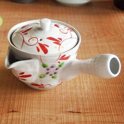 和食器 有田焼 波佐見焼 急須 唐草小花 茶漉し付き お茶 1人用 一人