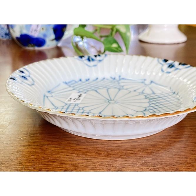 石丸陶芸 生活応援価格！和食器 有田焼 菊紋 渕彫皿 取り皿 銘々皿 丸