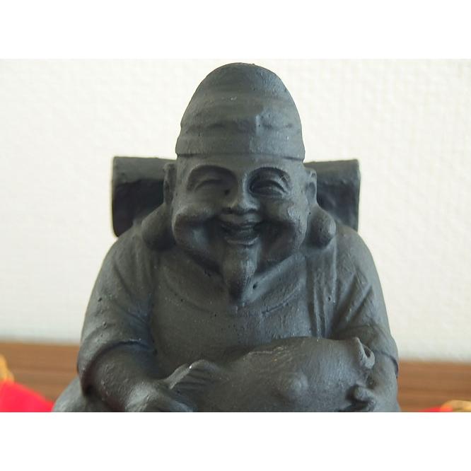 生活応援価格！横浜炭物語 恵比寿様 置物 オブジェ インテリア 消臭(お