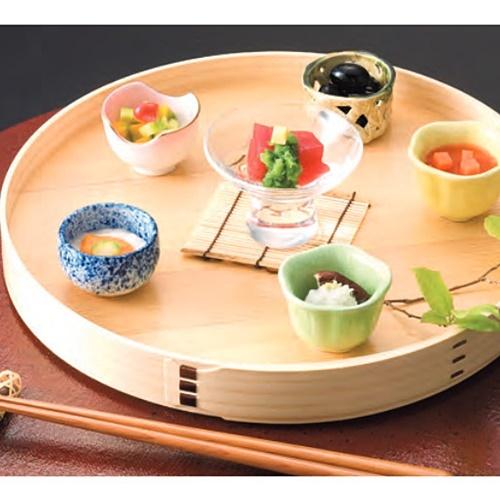 生活応援価格！単品 9寸曲鉢(重ね式)※1段のみの販売です 料理箱 盛込器 木製 (お取り寄せ商品 欠品時約1ヶ月程度)