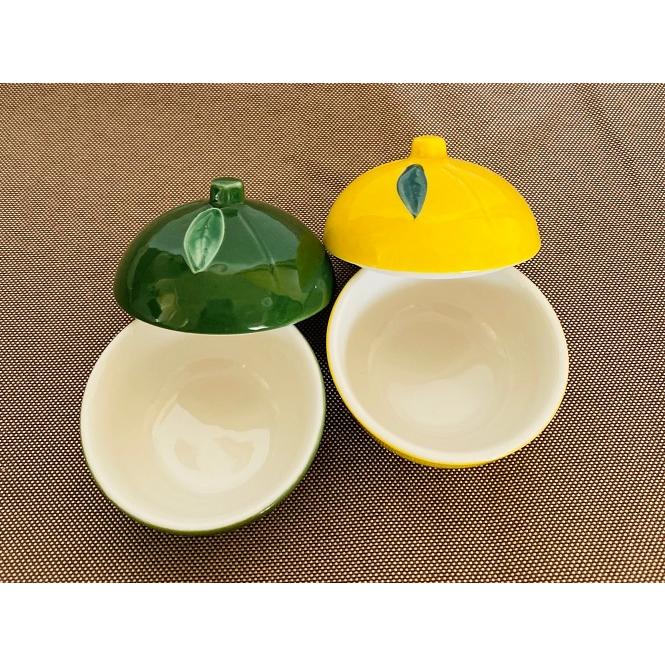 【特別出品】　懐石道具　黄交趾焼　源内焼　三つ扇皿　　５枚揃　供箱 特別出品】 黄交趾焼 源内焼 三つ扇皿 5枚揃 供箱 特別出品】 黄交趾