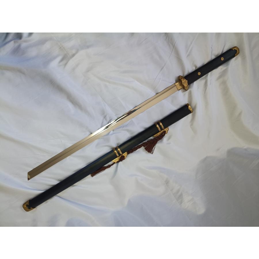 金墟唐刀    武具 刀装具 日本刀 唐剣  模造刀·模擬刀  居合刀 金装唐大刀2 アルミ合金刀身 模造刀 中国剣 古代日本刀 : 張安堂 Yahoo