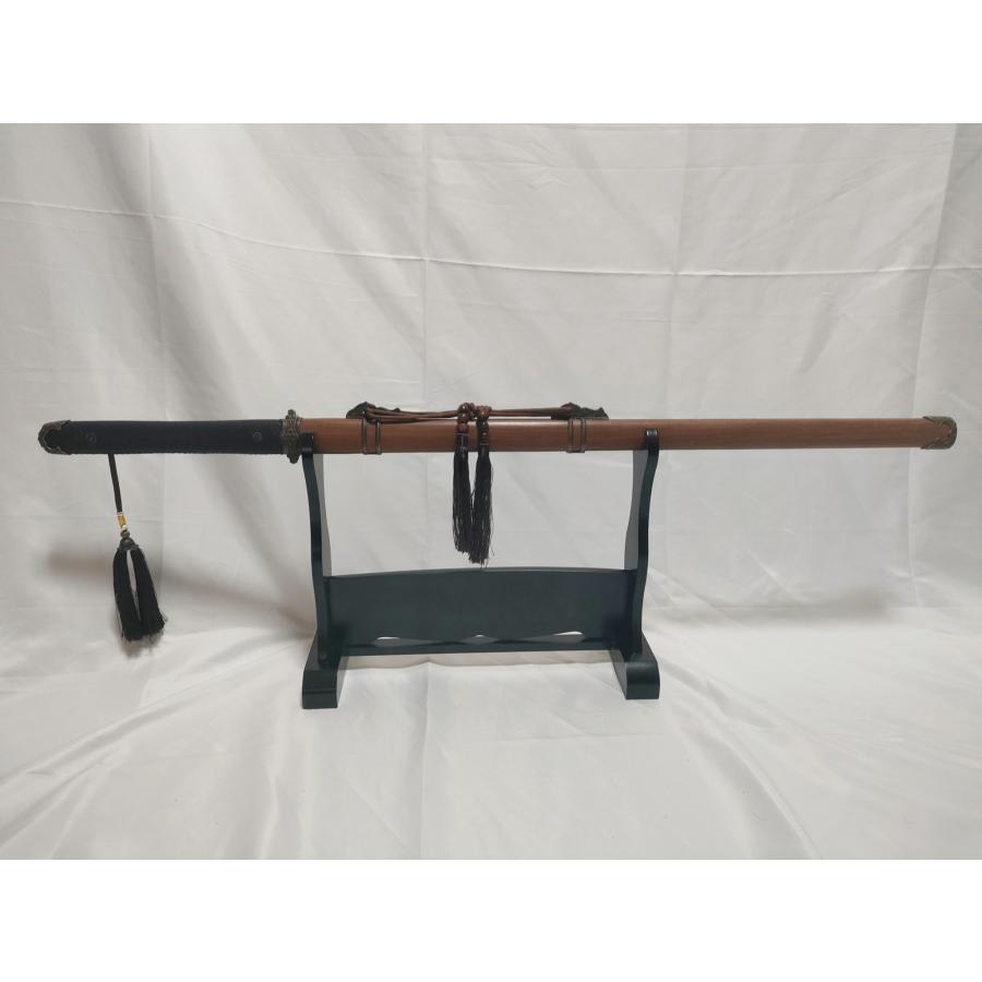 古装唐大刀 木目鞘 強化樹脂刀身 模造刀 中国剣 古代日本刀 : 張