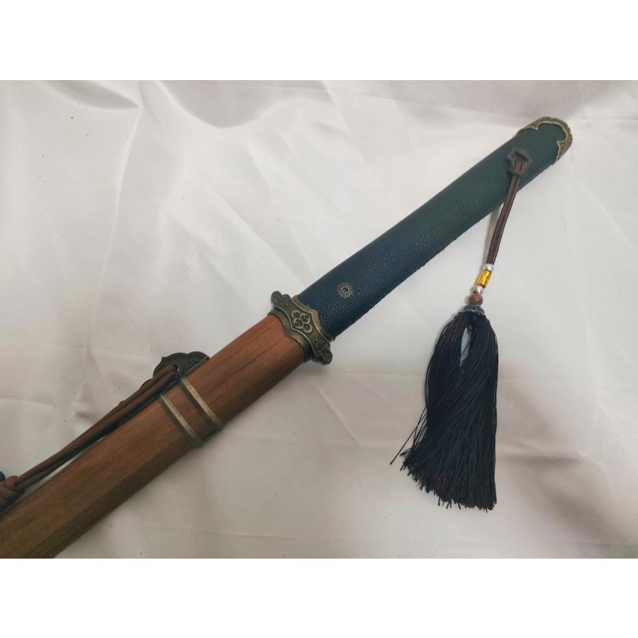 古装唐大刀 木目鞘 強化樹脂刀身 模造刀 中国剣 古代日本刀 : 張安堂