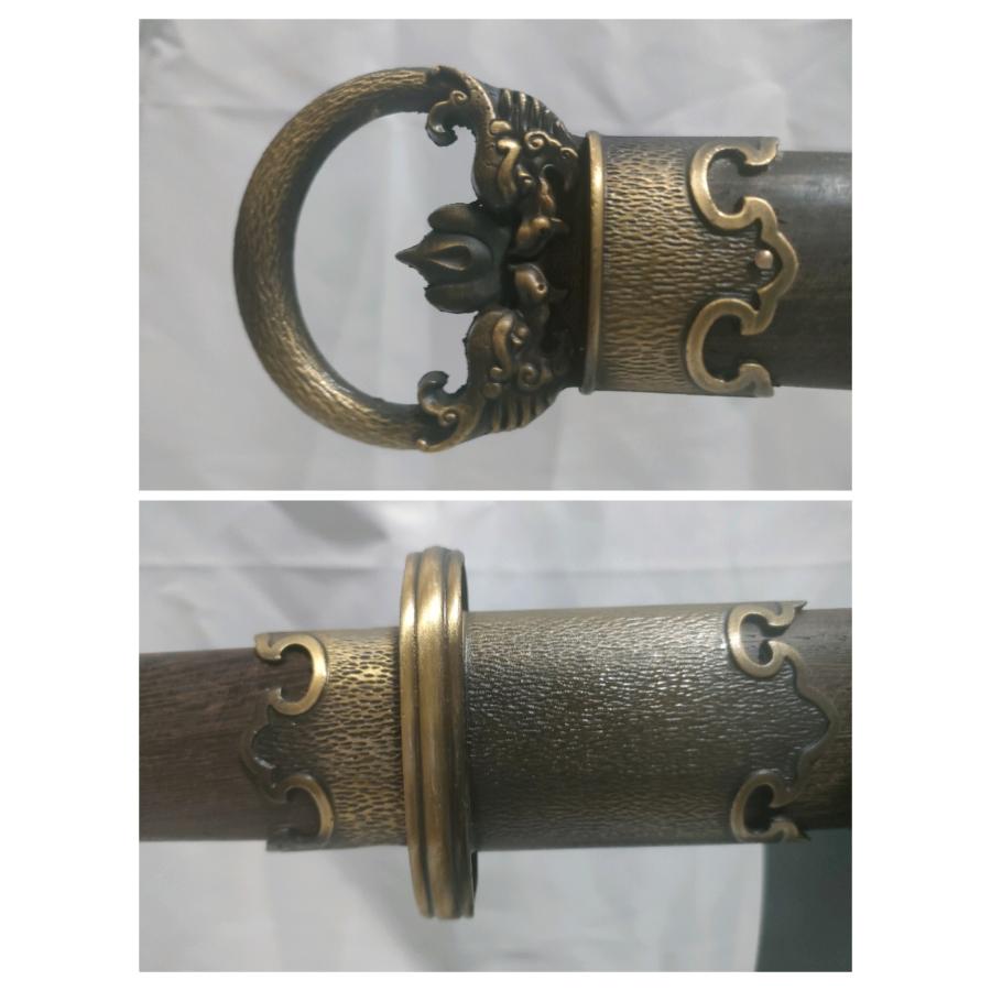 環頭大刀1 アルミ合金刀身 模造刀 中国剣 古代日本刀 : 張安堂