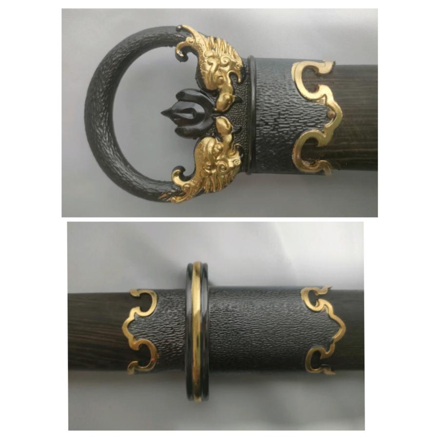 環頭大刀2 アルミ合金刀身 模造刀 中国剣 古代日本刀 : 張安堂