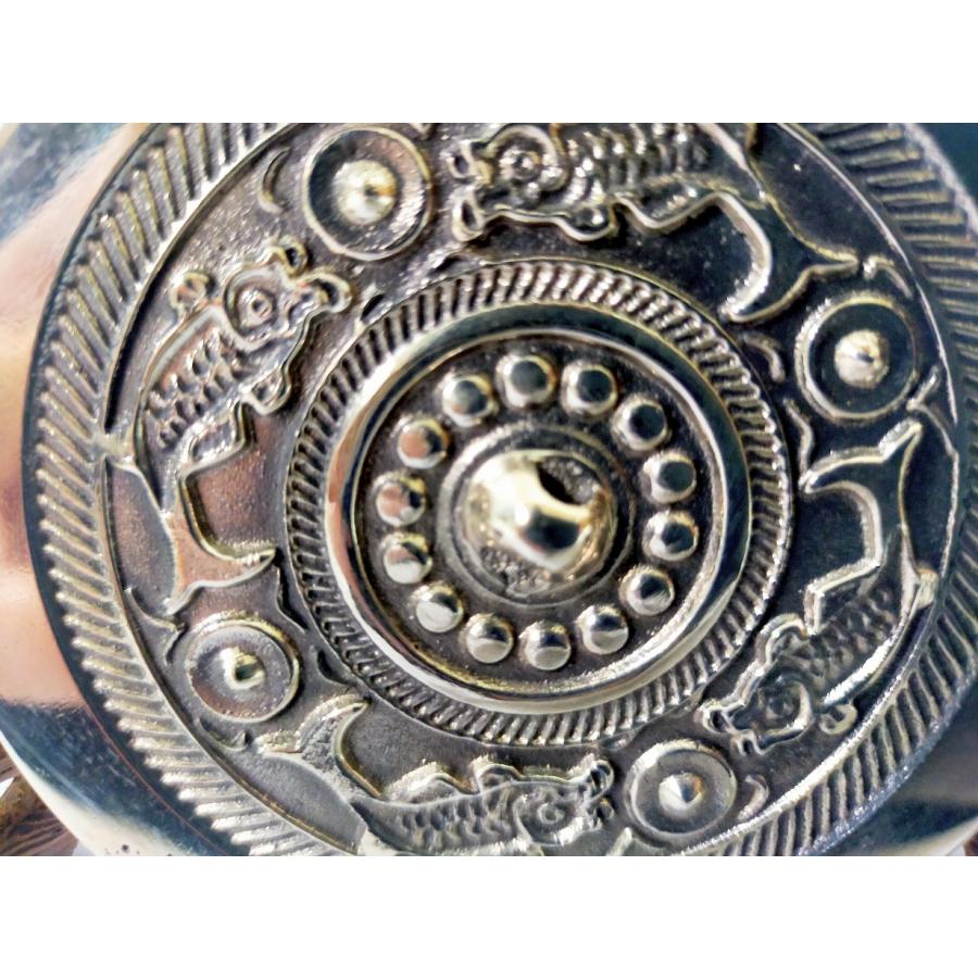 実用青銅鏡(小)B 高錫青銅製 卓上ミラー 手鏡 青銅器レプリカ 古代中国