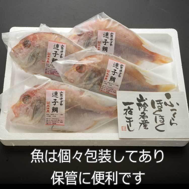 送料無料  4尾セット 連子鯛 丸干し （れんこだい） 【 お礼 お祝い 】【 敬老の日 】 感謝の干物セット 干物 ひもの 詰め合わせ  お取り寄せグルメ｜himono1ba｜11