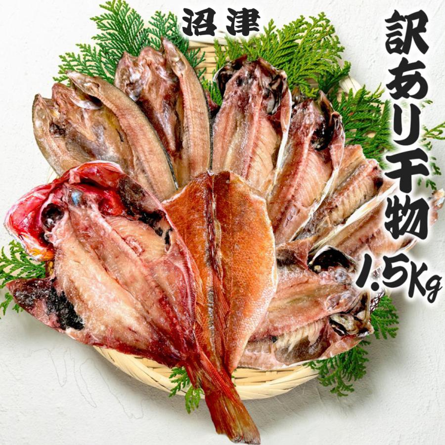 特価 干物 訳あり 沼津 どっさり ひもの 詰合せ 1.5Kg 魚種お楽しみ