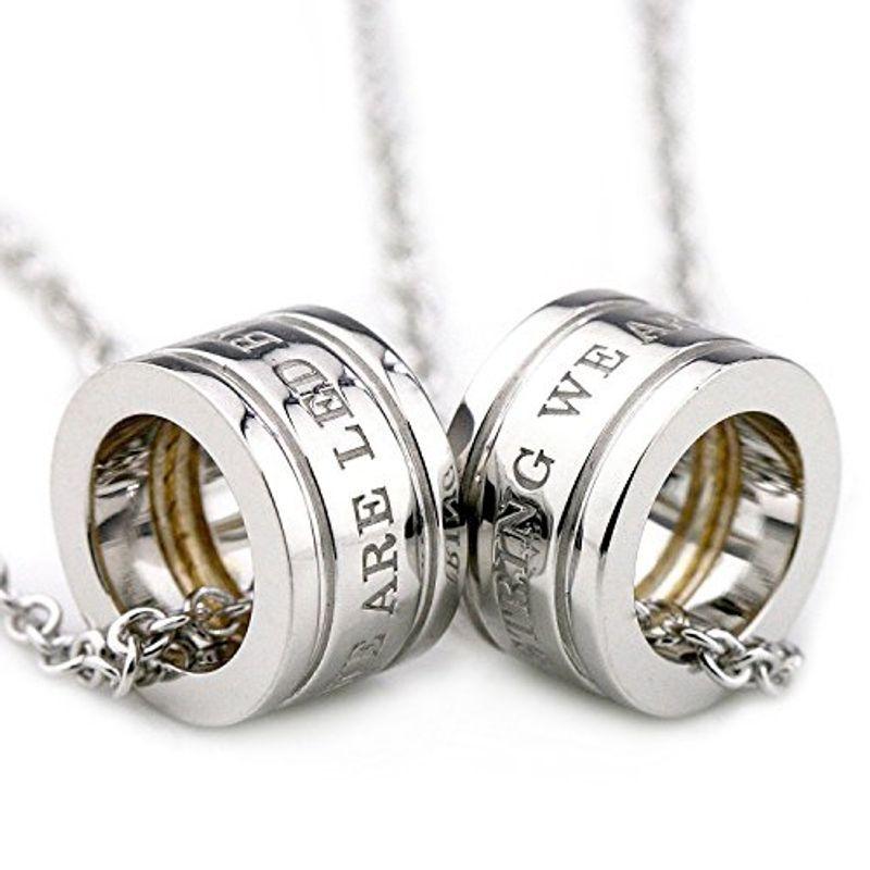 安価 ワタナベ ギフトラッピング済み Sv925 シルバー 男女ペア２本セット タイプ ベビーリング 金の糸 数量限定特別バージョン ペアネックレス 出産祝い 出産記念品