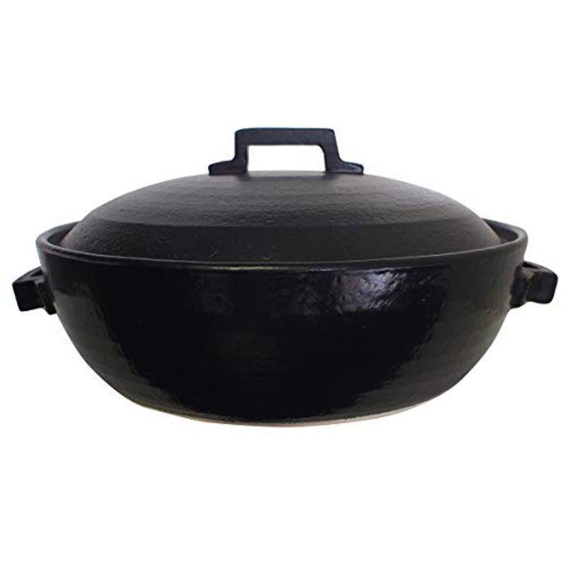 ショッピング マルヨシ陶器 セラミック加工 Ih 土鍋 Style Black 9号 黒 3 0l 土鍋 Ih対応 おしゃれ 9号 M0184 最も安い新しいスタイル Www Superavila Com