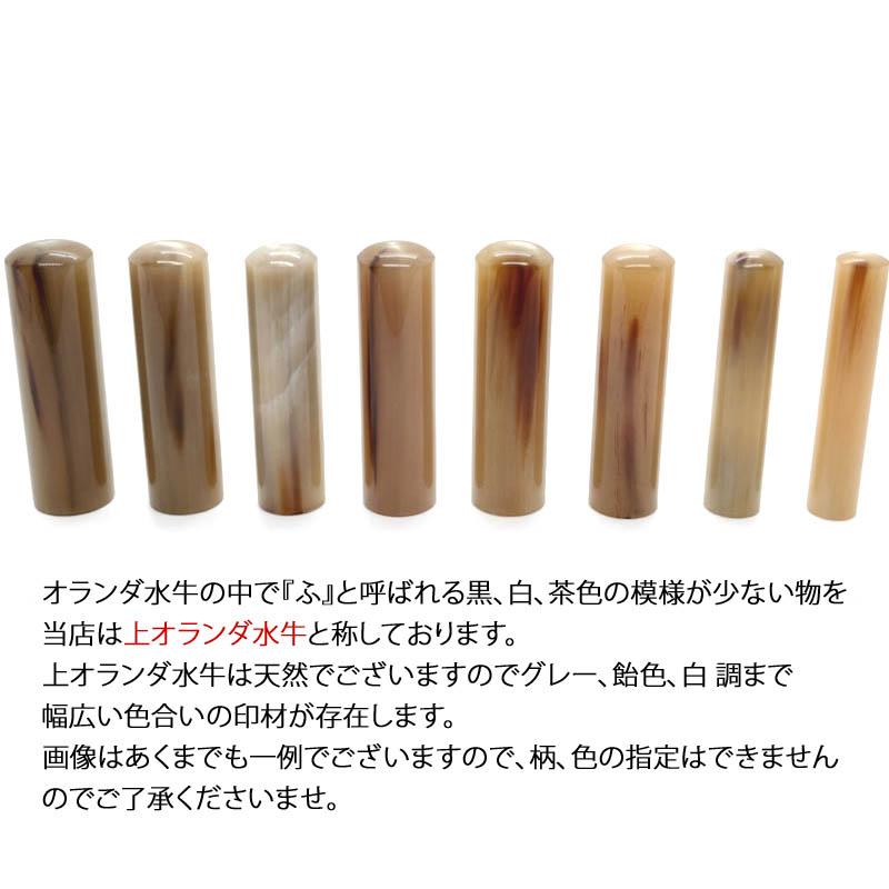 はんこ屋氷室工房 印鑑 実印 はんこ 上オランダ水牛 2本セット 印鑑 
