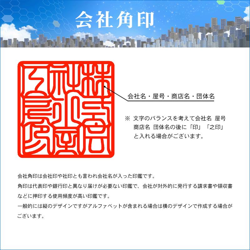 印鑑 法人印 会社印 はんこ 黒水牛 3本セット 会社設立 Bセット 会社 代表印 銀行印 法人印 代表者印 登記 24mm  角印 爆買の画像