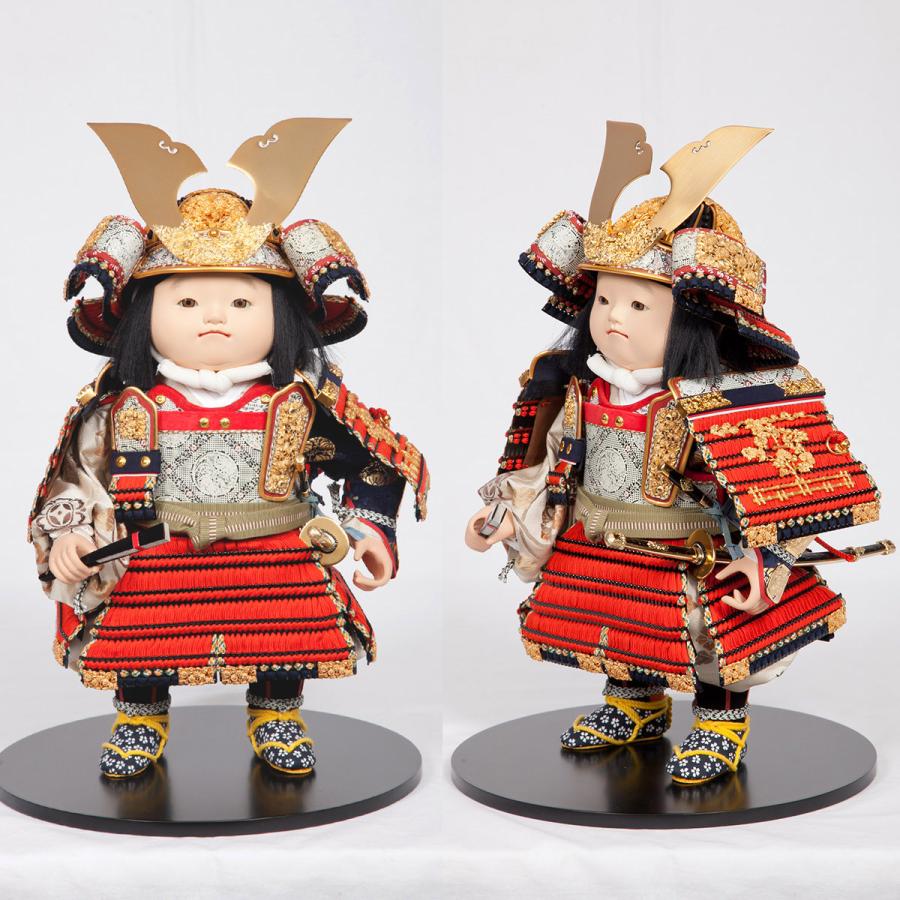 五月人形 鎧着大将 幸一光 洋 金沢箔屏風 : 人形の館石倉 - 通販