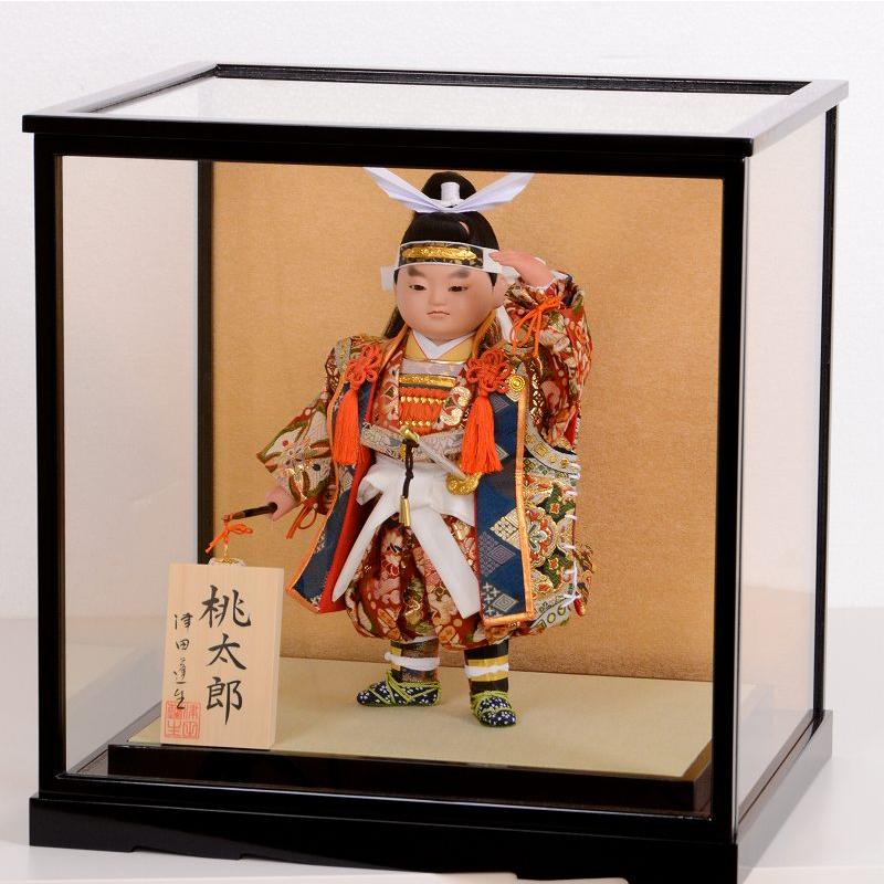 五月人形 金太郎 坂田金時 好洋作 ガラスケース入り 逸品】西本