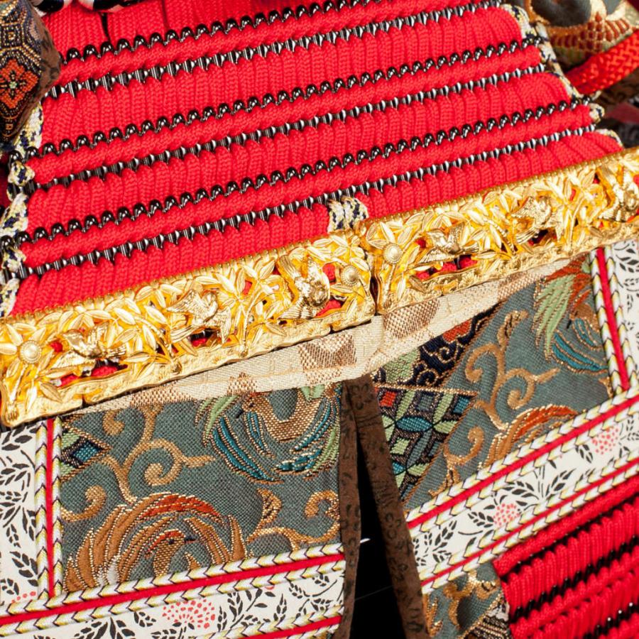 五月人形 1/6 国宝赤糸威竹虎雀大鎧 春日大社 唐獅子屏風 : 人形の館