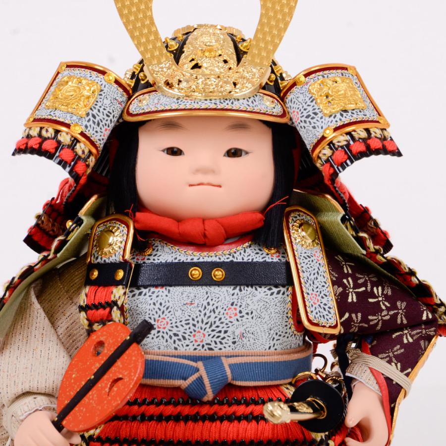 薬師窯　彩絵初陣大将　五月人形　陶器　光堂作 薬師窯 彩絵初陣大将 五月人形 陶器 光堂作 新品】五月人形