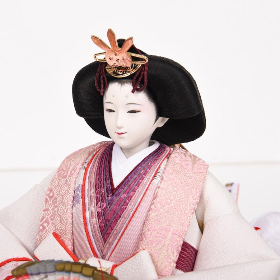 雛人形 二人飾り 田村芙紗彦 熊倉基安 しだれ桜_11