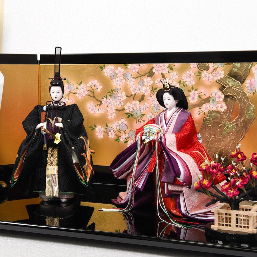 雛人形 立ち雛 恵林雛 本金蒔絵屏風 : 人形の館石倉 - 通販 - Yahoo