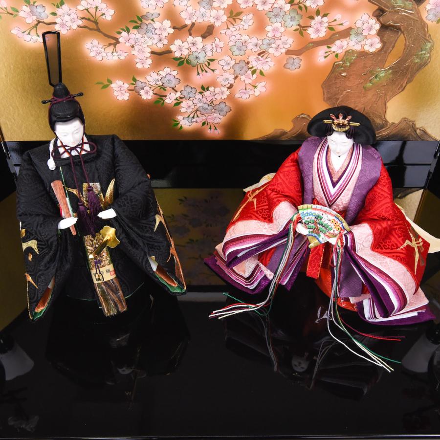 雛人形 立ち雛 恵林雛 本金蒔絵屏風 : 人形の館石倉 - 通販 - Yahoo