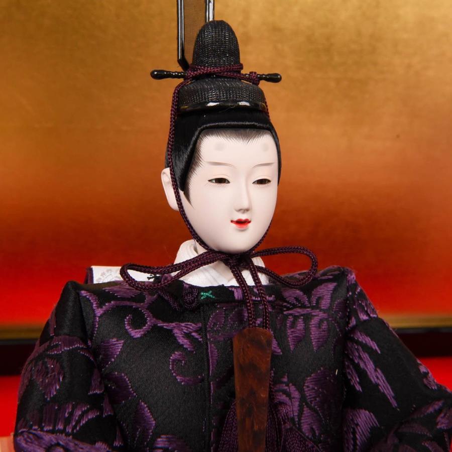 ひな人形 三五 正絹紫紺 清水久遊 梛葉 ひな人形 梛葉