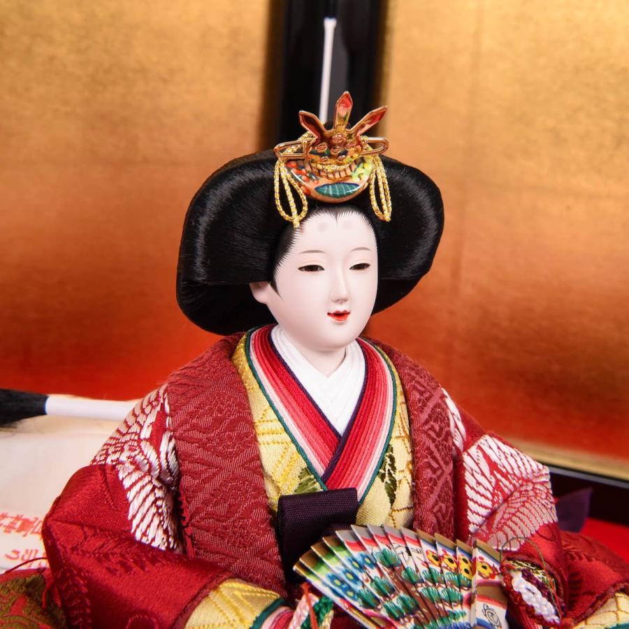 ひな人形 三五 正絹紫紺 清水久遊 梛葉 ひな人形 梛葉