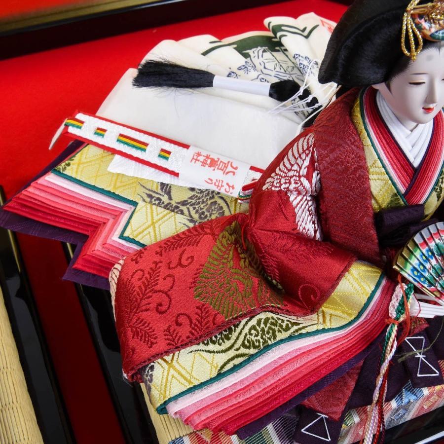 ひな人形 三五 正絹紫紺 清水久遊 梛葉 ひな人形 梛葉