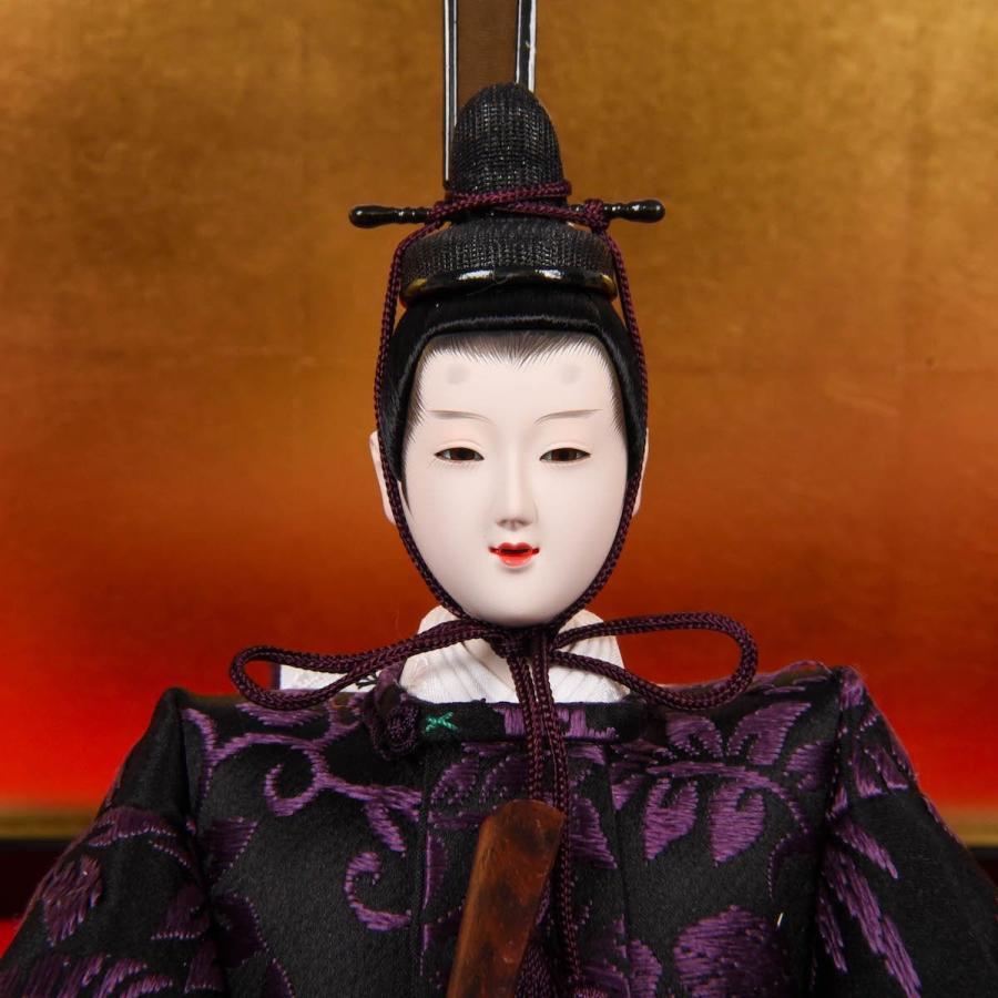 ひな人形 三五 正絹紫紺 清水久遊 梛葉 ひな人形 梛葉