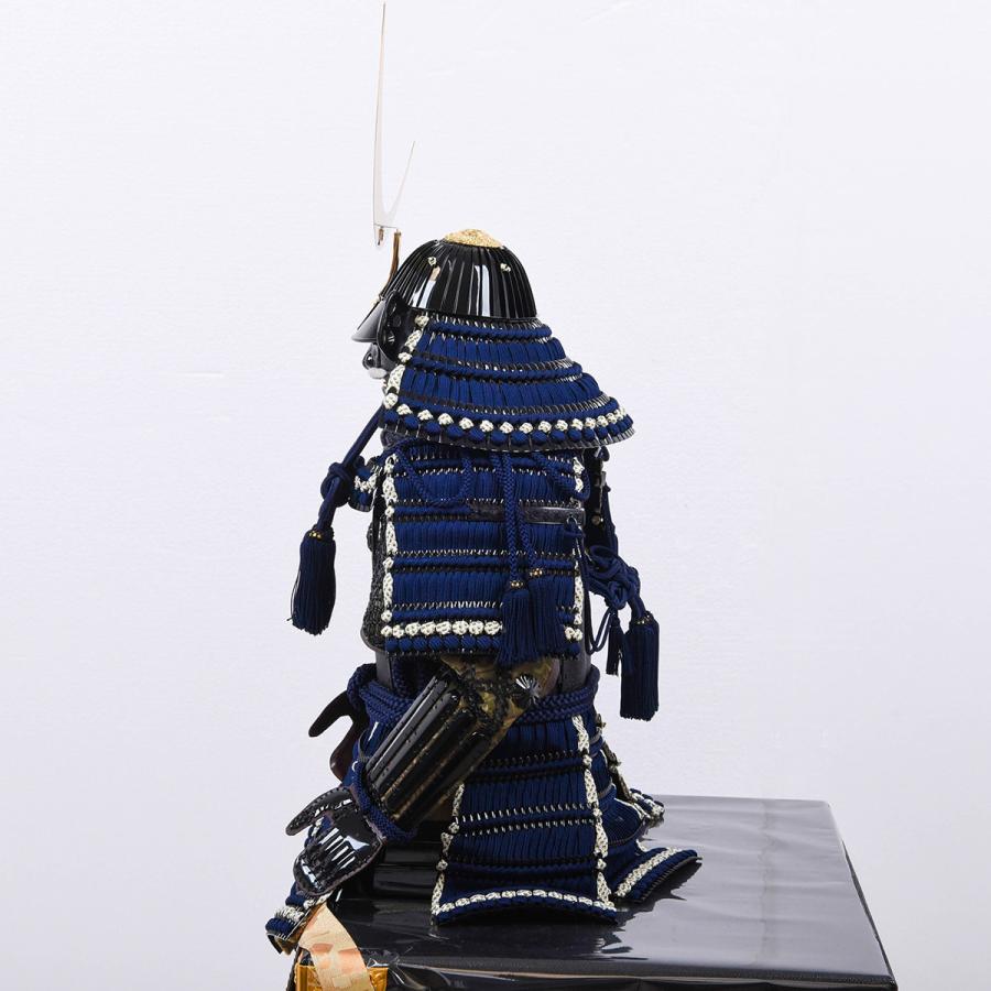 五月人形 鎧 1/3伊達政宗鎧飾 四曲鶴波屏風 大越忠保作_10