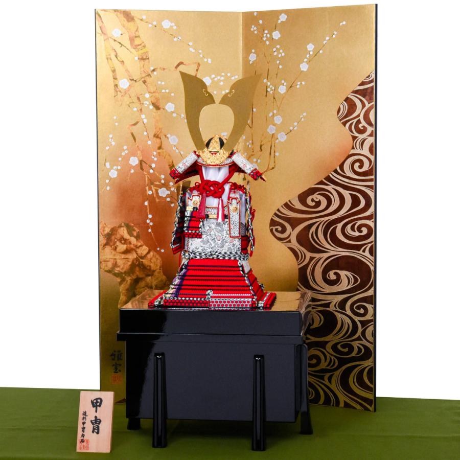 五月人形 鎧飾り 13号 赤糸威褄取大鎧 造形甲冑力石作 : 人形の館石倉 