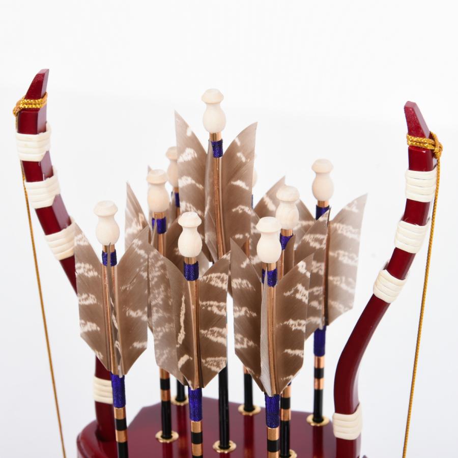 破魔弓 コンパクト パノラマケース 光鶴 百矢台 雛型 : 人形の館石倉