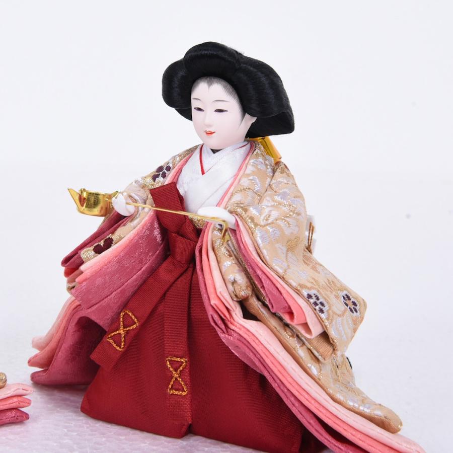 雛人形 芥子 黄櫨染 五人飾り 小型