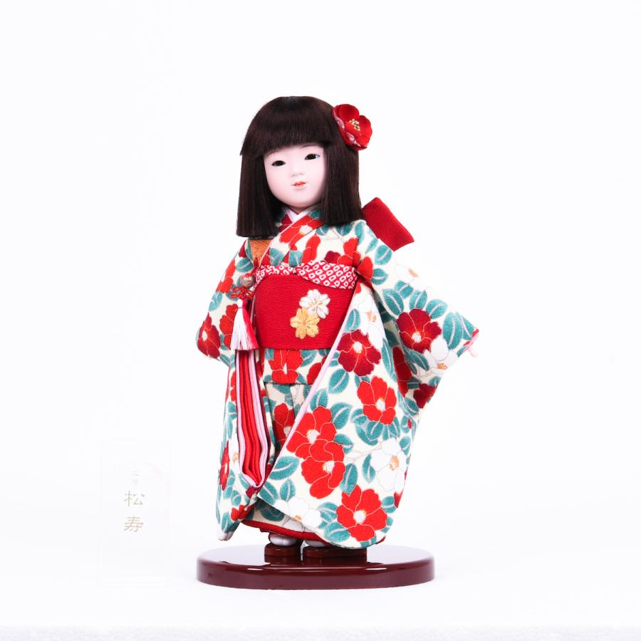 最適な価格 市松人形 単品 ケース入り 紅白椿 松寿 高い素材 Www Fedelatina Org