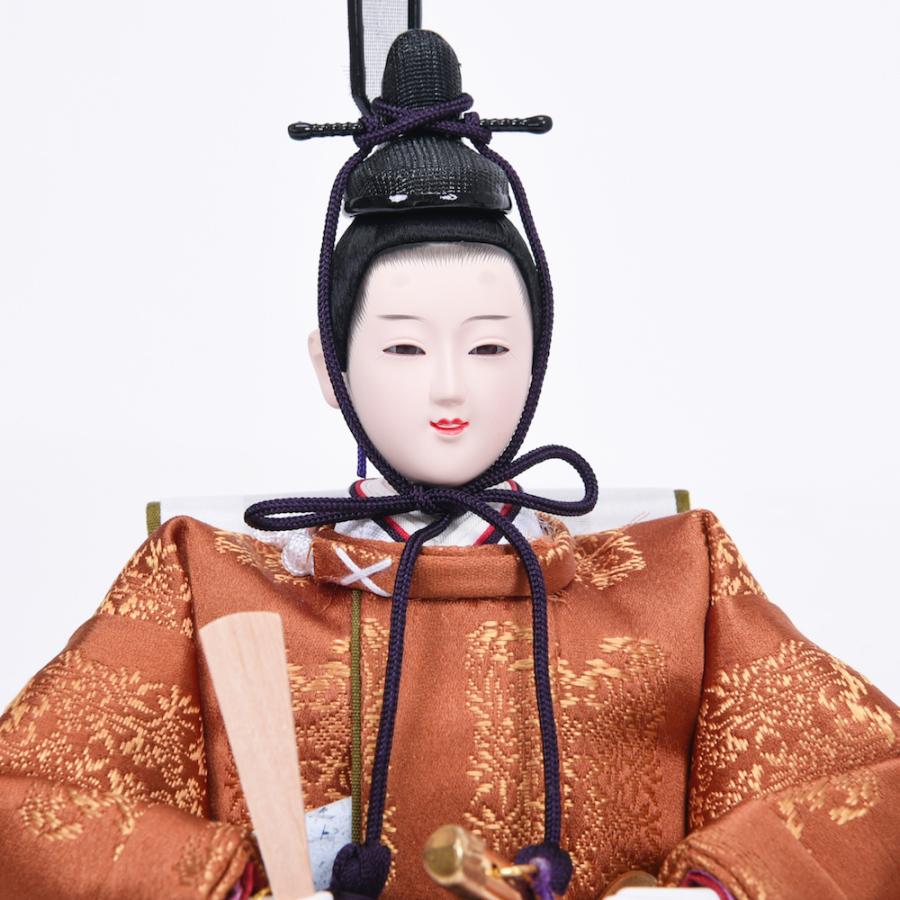 ひな人形 芥子 正絹 黄櫨染袍_12