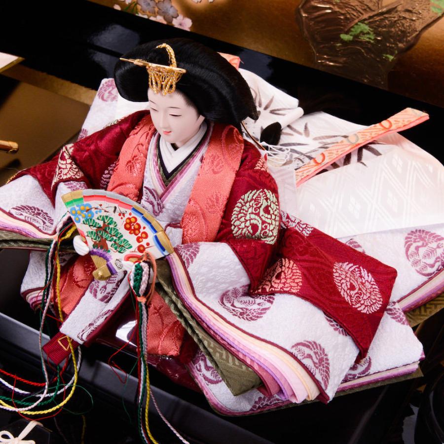 ひな人形 芥子 正絹 黄櫨染袍_7