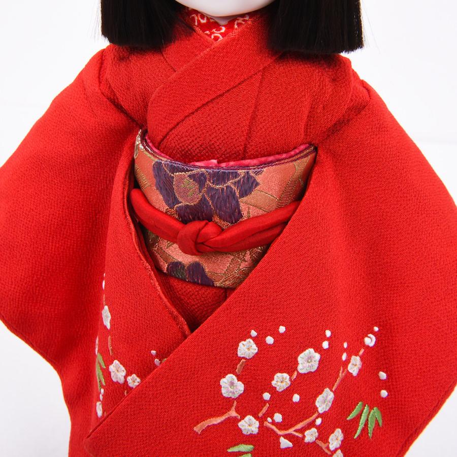 市松人形 単品 刺繍赤 工房 久楽 朋 : 人形の館石倉 - 通販 - Yahoo